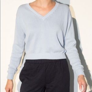 BRANDY MELVILLE LEIGH SWEATER IN LIGHT BLUE